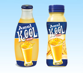 Amul Kool Kesar Flavoured Milk(Glass)
