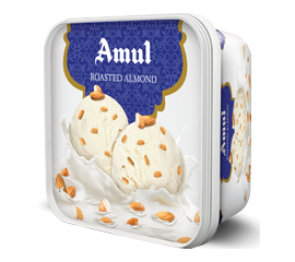 Amul 1 lit tub Roasted Almond