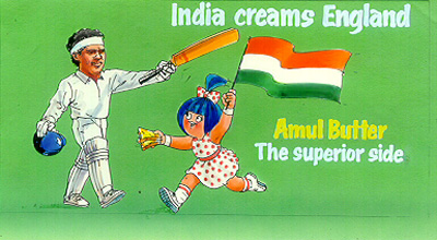 India creams England