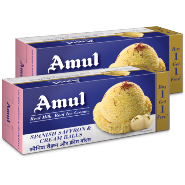 AMUL Combo Pack Spanish Saffron & Cream Balls