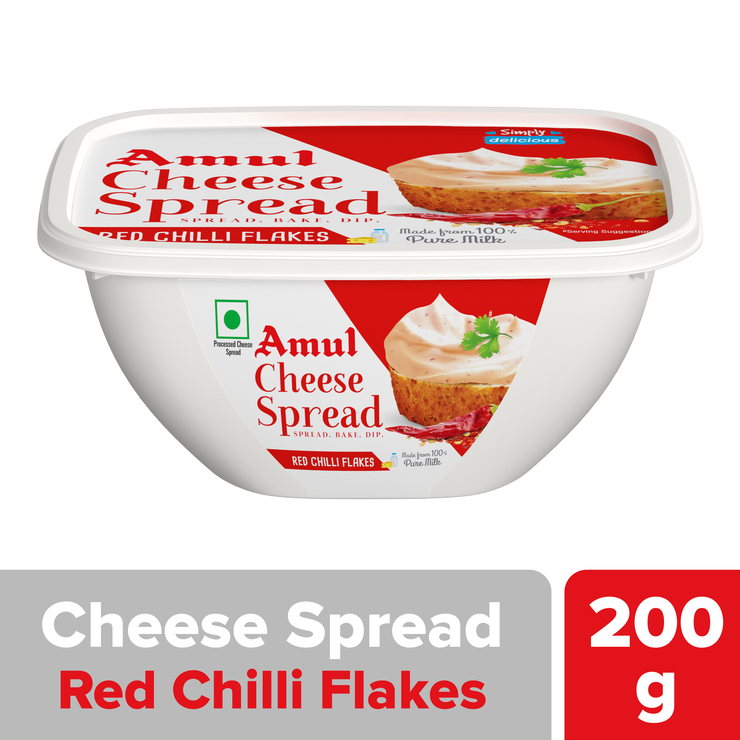 Amul Cheese Spread Red Chilli Flakes