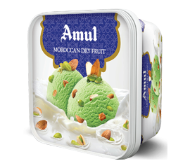 Amul 1 lit tub Moroccan Dry Fruit Ice Cream